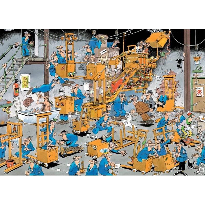 Puzzle 1000 piese Jumbo - Jan Van Haasteren: Oldtimers (Jumbo-00528)