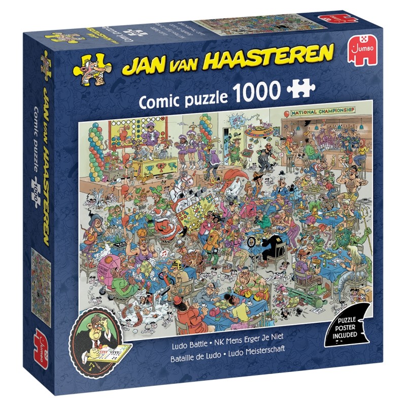 Puzzle 1000 piese Jumbo - Jan van Haasteren - Ludo Battle (1000 pieces) (Jumbo-00482)