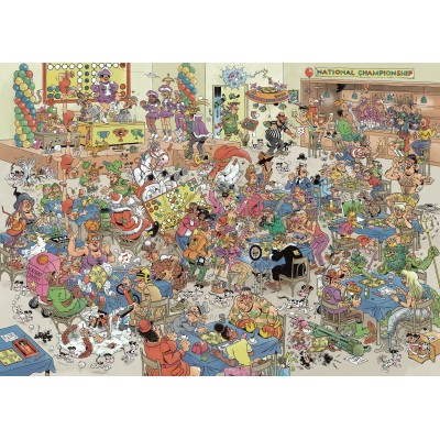 Puzzle 1000 piese Jumbo - Jan van Haasteren - Ludo Battle (1000 pieces) (Jumbo-00482) 2