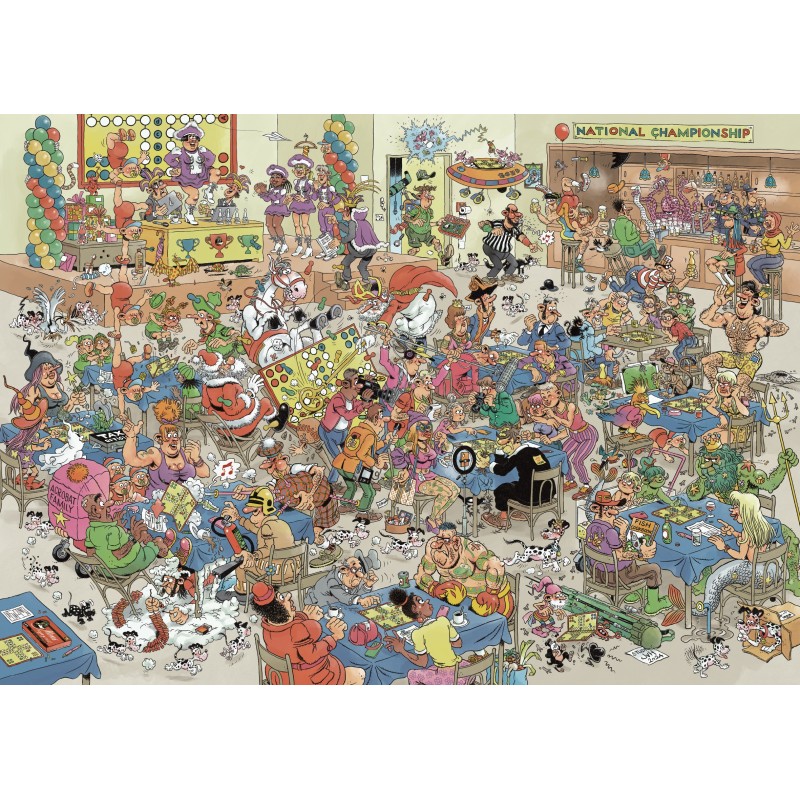 Puzzle 1000 piese Jumbo - Jan van Haasteren - Ludo Battle (1000 pieces) (Jumbo-00482)
