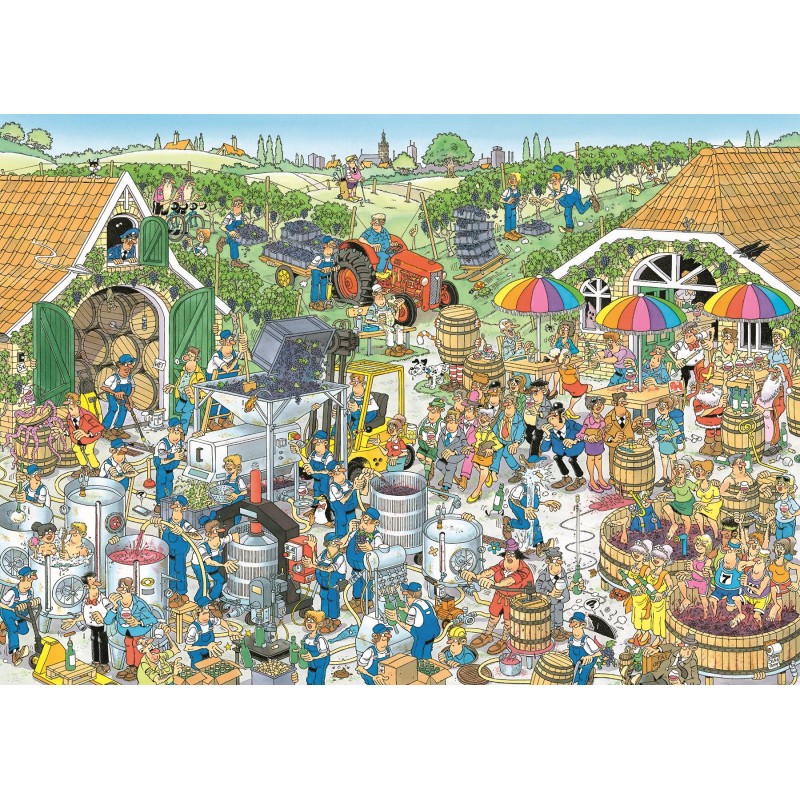 Puzzle 1000 piese Jumbo - Jan Van Haasteren: The Winery (Jumbo-00604-)