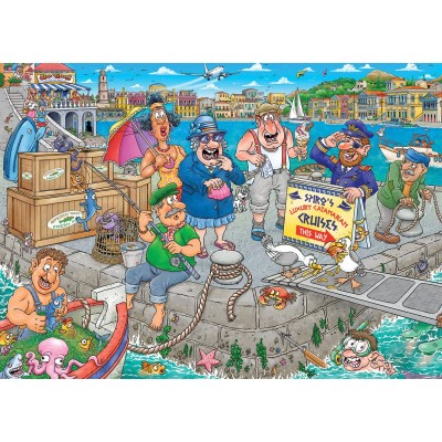 Puzzle 1000 piese Jumbo - Wasgij Original 47 - Boating Bedlam! (Jumbo-00511)