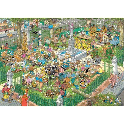 Puzzle 1000 piese Jumbo - Jan Van Haasteren: Barbecue Party ! (Jumbo-00530)