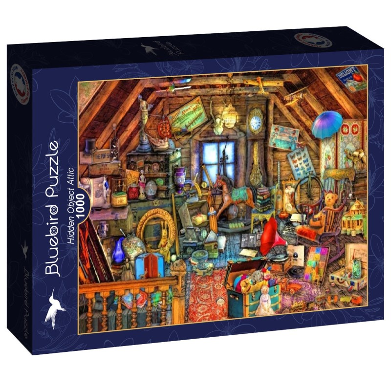Puzzle 1000 piese Bluebird - Aimee Stewart: Hidden Object Attic (Bluebird-Puzzle-F-90557)