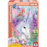 Puzzle 100 piese Schmidt - Joan Marie:The Gentle Beauty of the Unicorn (Schmidt-56530)