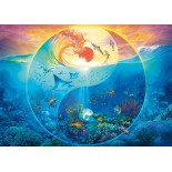 Puzzle 1000 piese Schmidt - Silvia Christoph:Yin & Yang in the Realm of Marine Animals (Schmidt-58594)