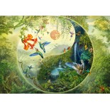 Puzzle 1000 piese Schmidt - Silvia Christoph:Yin & Yang in the Forest of Hummingbirds (Schmidt-58595)