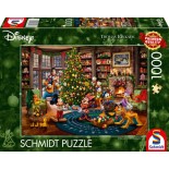 Puzzle 1000 piese Schmidt - Thomas Kinkade:Mickey and Minnie Trimming the Tree (Schmidt-58047)