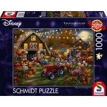 Puzzle 1000 piese Schmidt - Thomas Kinkade:Mickey and Minnie Pumpkin Festival (Schmidt-58048)