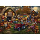 Puzzle 1000 piese Schmidt - Thomas Kinkade:Mickey and Minnie Pumpkin Festival (Schmidt-58048)