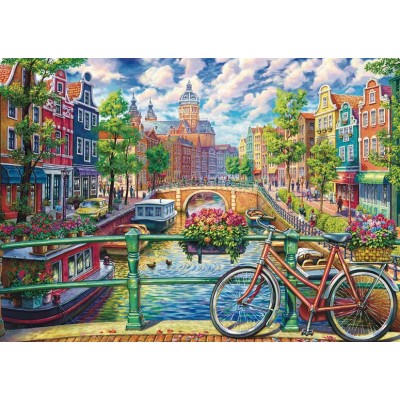 Puzzle 1000 piese Schmidt - Image World:Amsterdam Canal... 2