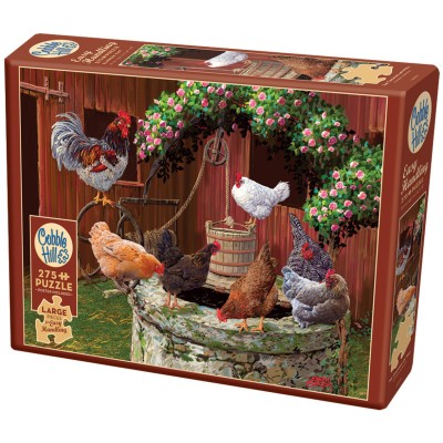 Puzzle 275 piese XXL Cobble Hill - The Chickens are Well (Cobble-Hill-48018)