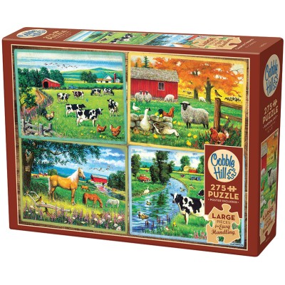 Puzzle 275 piese XXL Cobble Hill - Country Friends (Cobble-Hill-48002)