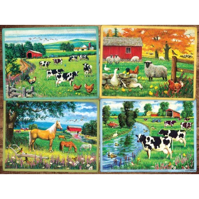 Puzzle 275 piese XXL Cobble Hill - Country Friends (Cobble-Hill-48002) 2