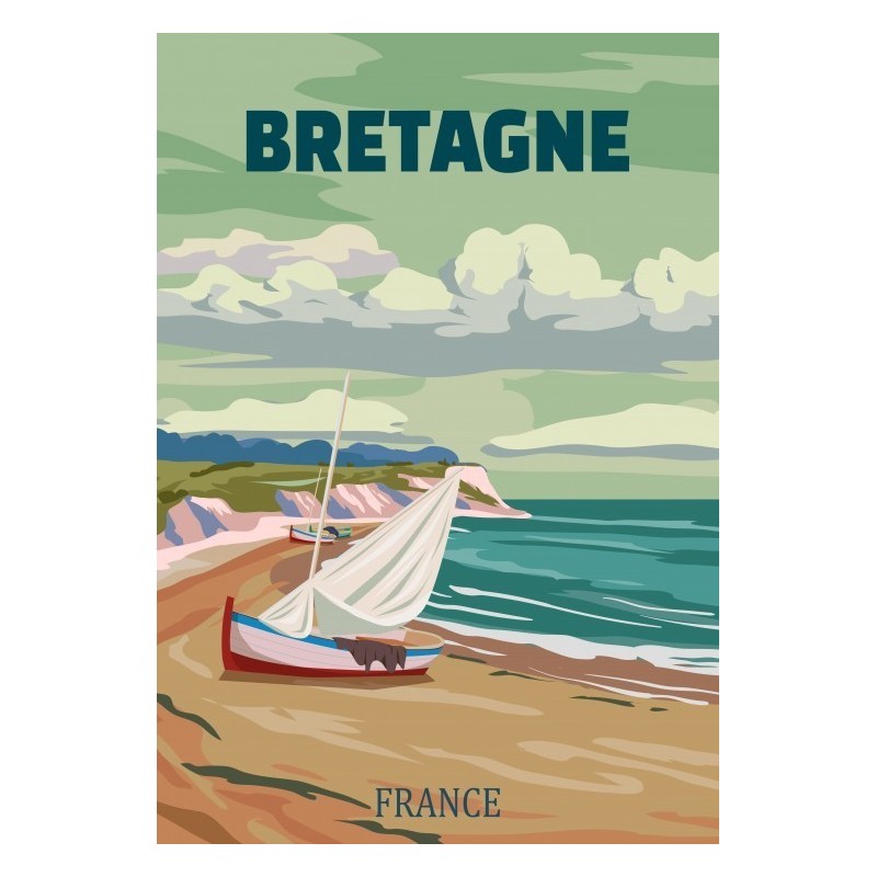 Puzzle 500 piese Alipson - Bretagne Vintage (Alipson-Puzzle-F-50094)