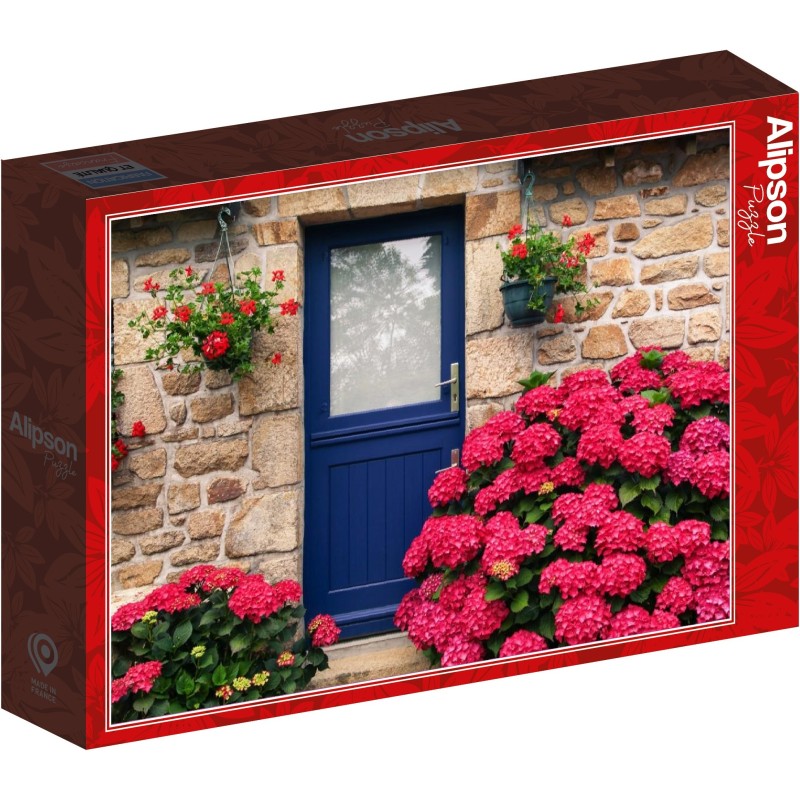 Puzzle 500 piese Alipson - Maison bretonne et fleurs (Alipson-Puzzle-F-50194)
