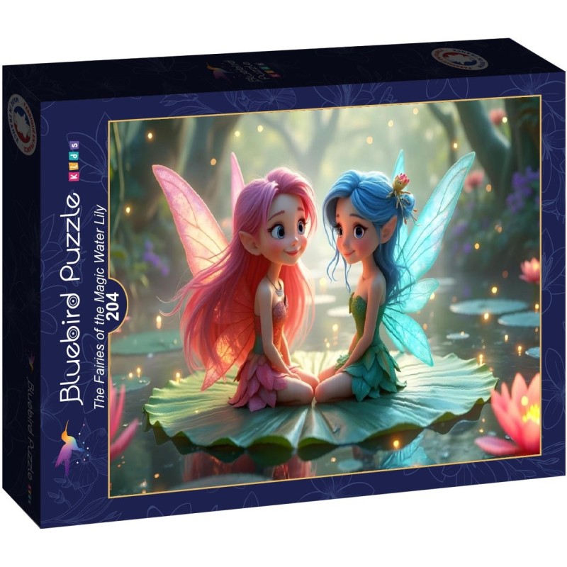 Puzzle 204 piese Bluebird - The Fairies of the Magic Water Lily (Bluebird-Puzzle-F-91134)