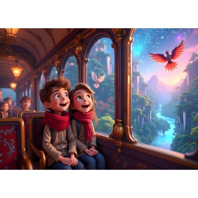 Puzzle 300 piese Bluebird - Journey to the City of Dreams (Bluebird-Puzzle-F-91136) 2