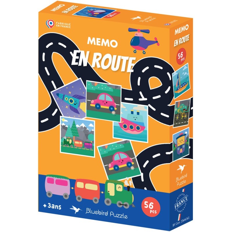 Puzzle 56 piese Bluebird - Memo - Unterwegs (Bluebird-Puzzle-F-91142)