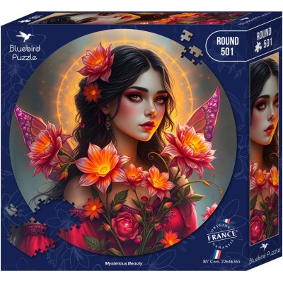 Puzzle 500 piese Bluebird - Round Puzzle - Mysterious Beauty (Bluebird-Puzzle-F-91146)