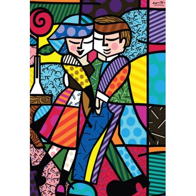 Puzzle 1000 piese Bluebird - Romero Britto: Cheek to Cheek (Bluebird-Puzzle-F-91167) 2