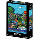 Puzzle 1000 piese Bluebird - Romero Britto: Nature (Bluebird-Puzzle-F-91166)