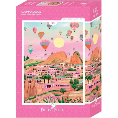 Puzzle 96 piese Pieces & Peace - Putland Millie: Mini Puzzle - Cappadoce (Pieces-Peace-F-00270)