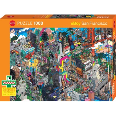 Puzzle 1000 piese Heye - San Francisco Quest (Heye-30055)