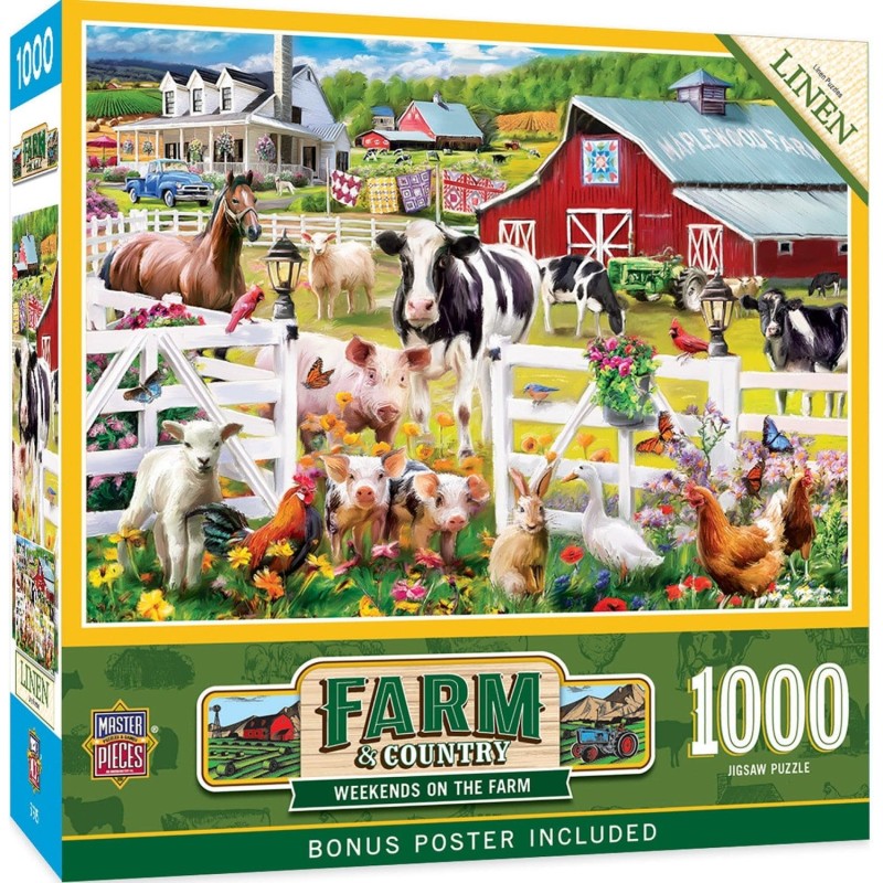 Puzzle 1000 piese Master Pieces - Farm & Country - Weekends on the Farm (Master-Pieces-72336)