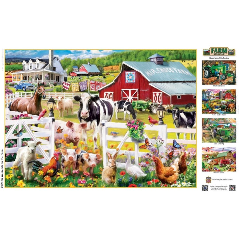 Puzzle 1000 piese Master Pieces - Farm & Country - Weekends on the Farm (Master-Pieces-72336)