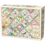 Puzzle 1000 piese Cobble Hill - Country Diary Quilt - Random Cut (Cobble-Hill-40091)