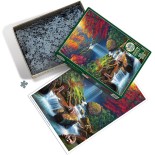 Puzzle 1000 piese Cobble Hill - Mystic Falls in Autumn (Cobble-Hill-40002)