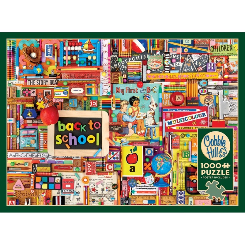 Puzzle 1000 piese Cobble Hill - Back to School (Cobble-Hill-40022)