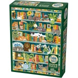 Puzzle 1000 piese Cobble Hill - The Purrfect Bookshelf (Cobble-Hill-40023)