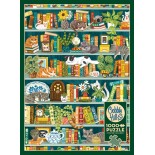 Puzzle 1000 piese Cobble Hill - The Purrfect Bookshelf (Cobble-Hill-40023)