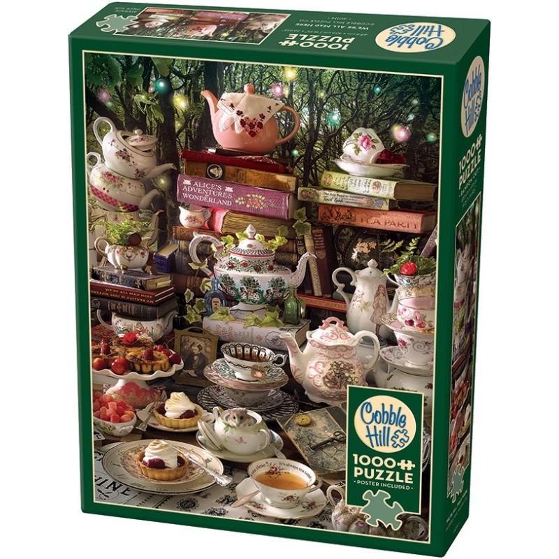 Puzzle 1000 piese Cobble Hill - We're All Mad Here - Random Cut (Cobble-Hill-40114)