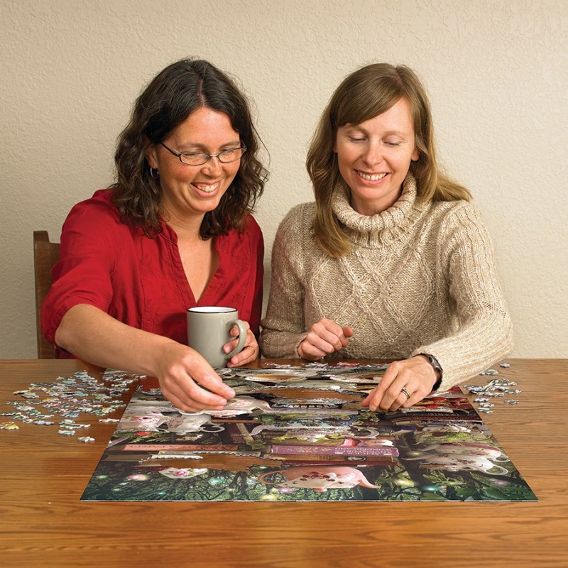 Puzzle 1000 piese Cobble Hill - We're All Mad Here - Random Cut (Cobble-Hill-40114)