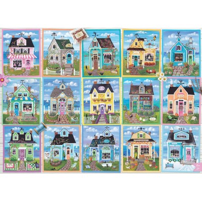 Puzzle 1000 piese Cobble Hill - Seaside Shops (Cobble-Hill-40309) 2