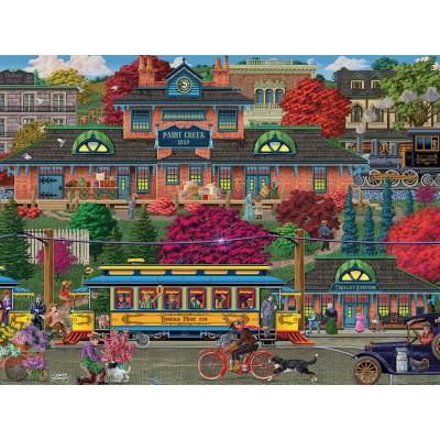 Puzzle 275 piese XXL Cobble Hill - Trolley Station (Cobble-Hill-48019) 2