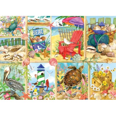 Puzzle 500 piese XXL Cobble Hill - Jane Maday: Day at the Beach (Cobble-Hill-45109) 2