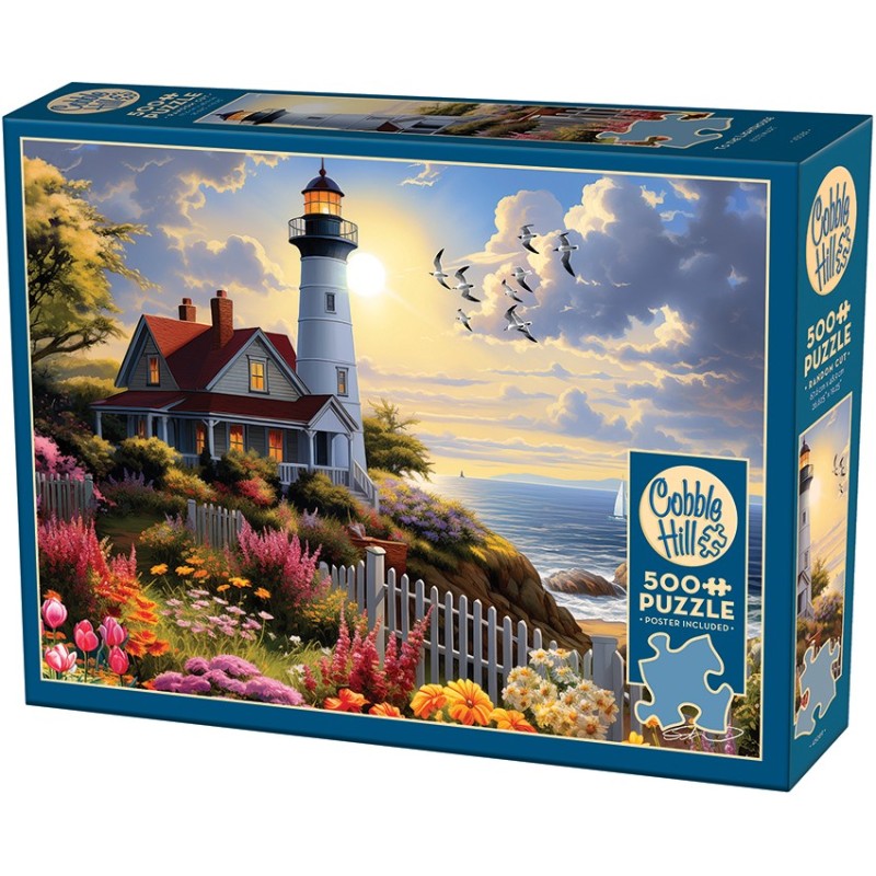 Puzzle 500 piese XXL Cobble Hill - To the Lighthouse (Cobble-Hill-45089)