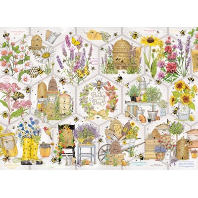 Puzzle 500 piese XXL Cobble Hill - Mary Lake-Thompson: Busy as a Bee (Cobble-Hill-45006) 2