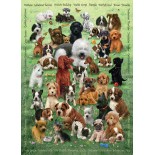 Puzzle 350 piese Cobble Hill - Robert Giordano: Family - Puppy Love (Cobble-Hill-47007)
