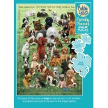 Puzzle 350 piese Cobble Hill - Robert Giordano: Family - Puppy Love (Cobble-Hill-47007)
