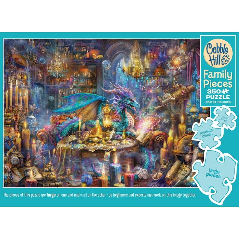 Puzzle 350 piese Cobble Hill - The Library Keeper - Family Pieces (Cobble-Hill-47050)