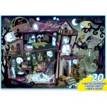 Puzzle 100 piese Educa - Mysterious Puzzle Haunted house (Educa-18611)