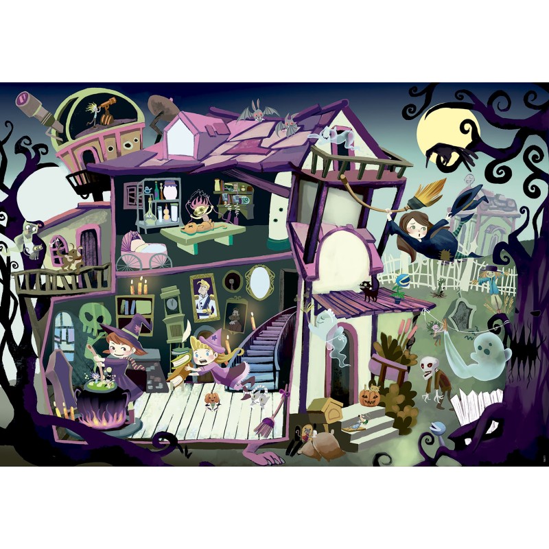 Puzzle 100 piese Educa - Mysterious Puzzle Haunted house (Educa-18611)
