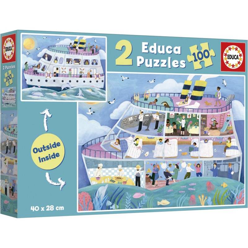Puzzle 100 piese Educa - Inside/Outside - Vessel (Educa-19958)