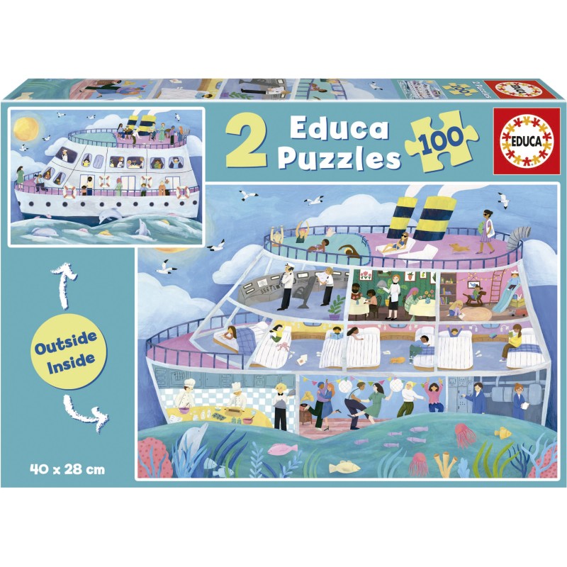 Puzzle 100 piese Educa - Inside/Outside - Vessel (Educa-19958)
