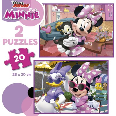 Puzzle 20 piese Educa - 2 Puzzles Minnie (Educa-19297)
